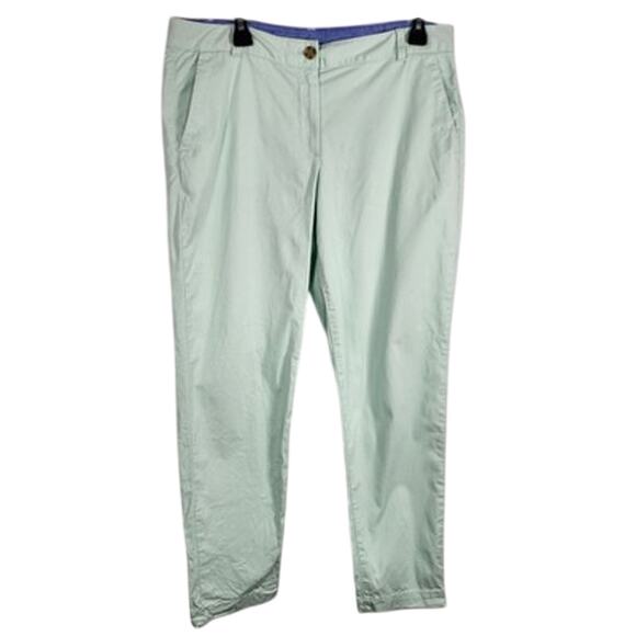 Talbots Pants - Talbots Womens The Weekend Chino Pants Size 10 Tapered Mint Green Casual Chic